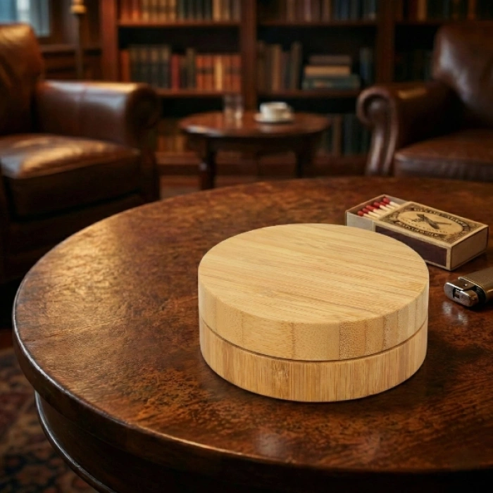 VipMarketim Bambu Kapaklı Küllük