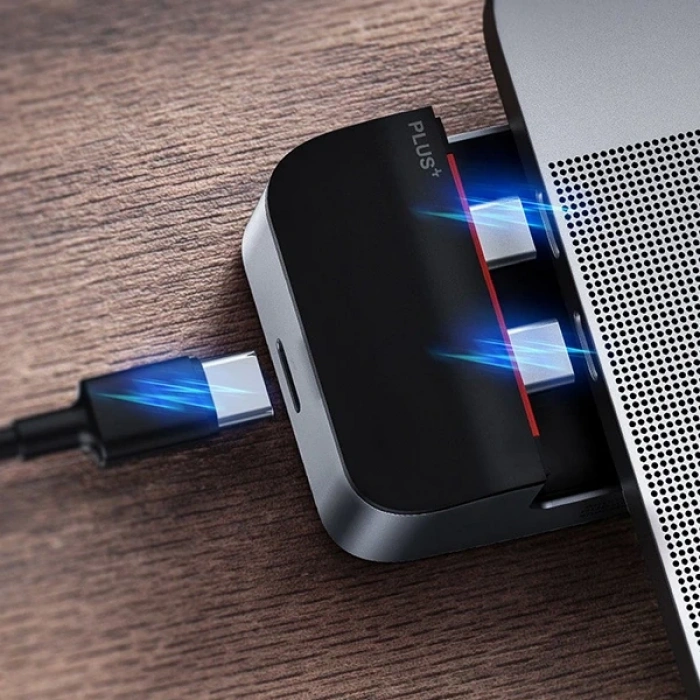 VipMarketim Baseus Armor Age 9in1 Type-C Çok Fonksiyonlu HUB HDMI RJ45 USB 3.0-(5775)