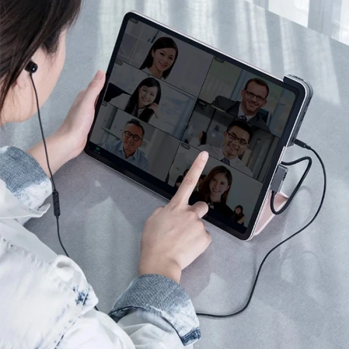 VipMarketim BASEUS Bending Angle No.7 Çok fonksiyonlu 6 Port Type-C Hub (CAHUB-CWJ0G)-(5775)