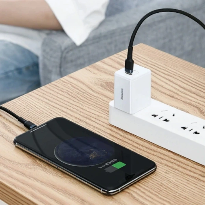 VipMarketim Baseus Cafule Series Type-C To İPhone PD18W Hızlı Şarj Kablosu 1Metre-(5775)