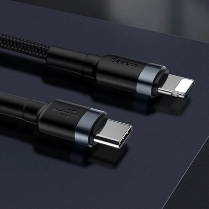 VipMarketim Baseus Cafule Series Type-C To İPhone PD18W Hızlı Şarj Kablosu 1Metre-(5775)