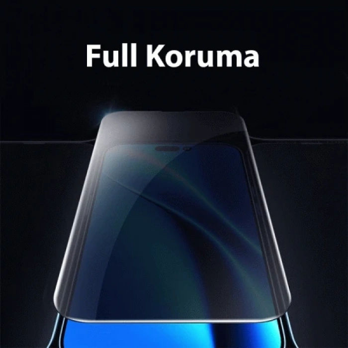 VipMarketim Baseus Crystal iPhone 15 Privacy Full Koruma Tempered Cam Ekran Koruyucu-(5775)