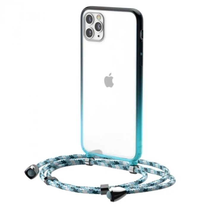 VipMarketim Baseus Element Crossbody Protective iPhone 11 Pro 5.8 Askılı Koruyucu Silikon Kılıf-(5775)