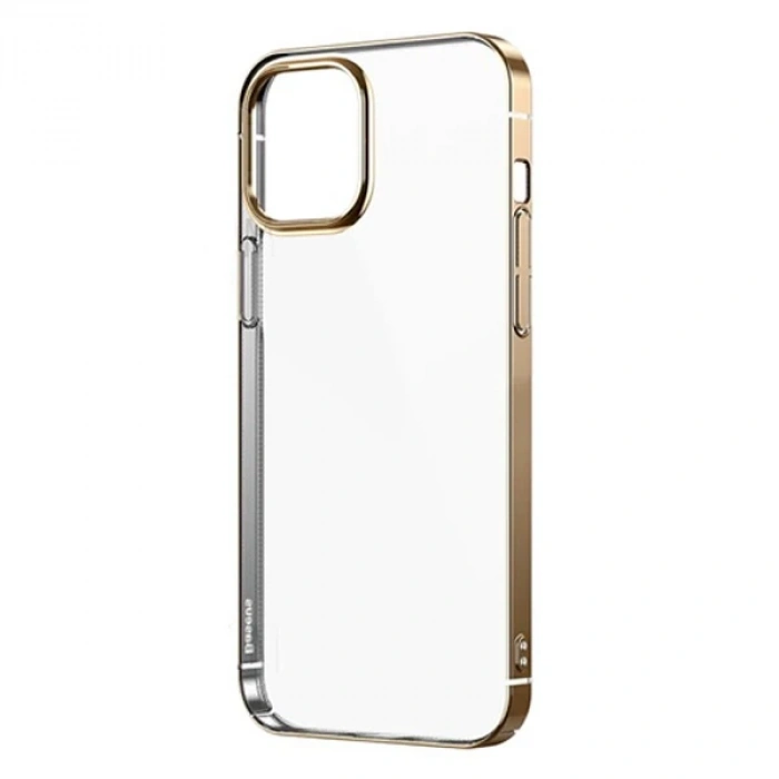 VipMarketim Baseus Glitter İPhone 12/12 Pro Şeffaf Lüx Silikon Kılıf Soft TPU Kılıf-(5775)