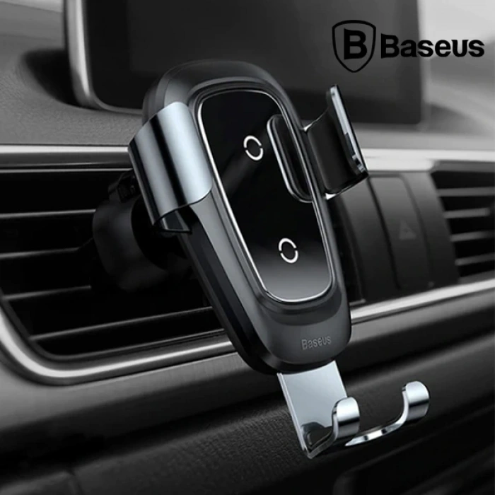 VipMarketim Baseus Gravity Metal Wireless Kablosuz Araç Şarj Tutucu Wxyl-B0a-(5775)