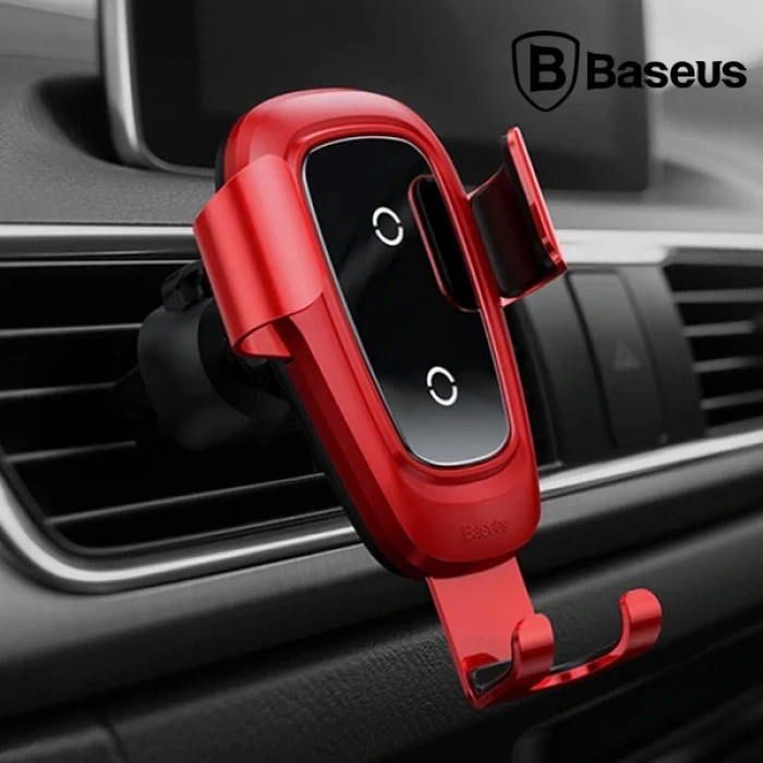 VipMarketim Baseus Gravity Metal Wireless Kablosuz Araç Şarj Tutucu Wxyl-B0a-(5775)