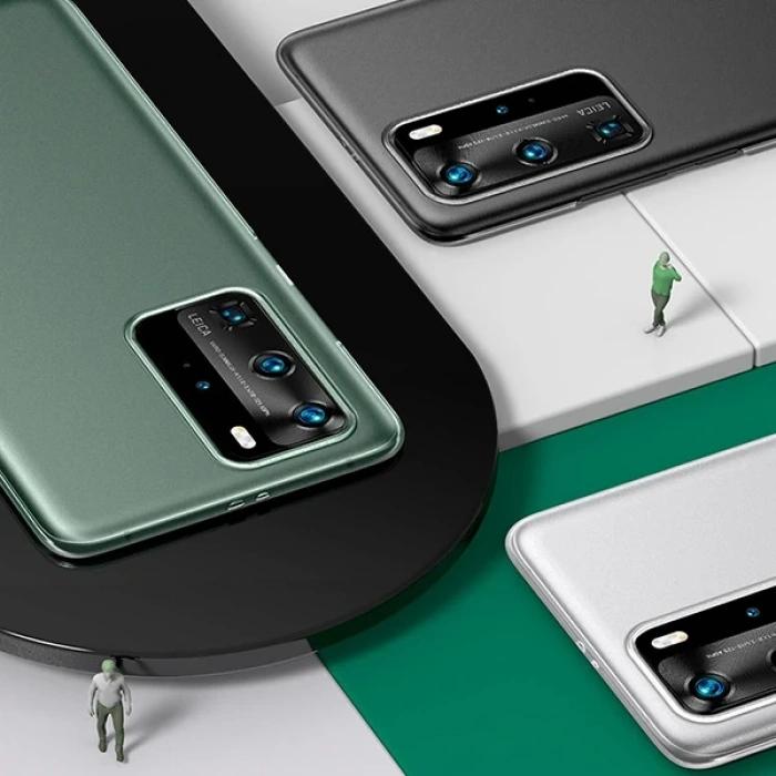 VipMarketim Baseus Huawei P40 Wing Case Ultra İnce Şeffaf Kılıf-(5775)