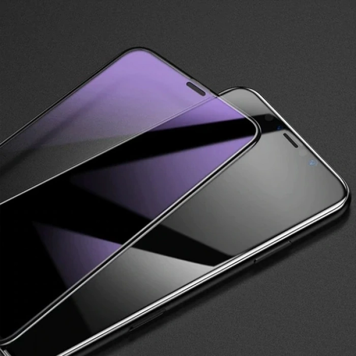 VipMarketim Baseus İphone 11 Pro 0.3mm Rigid Edge Anti Blue Light Kırılmaz Cam Koruyucu-(5775)