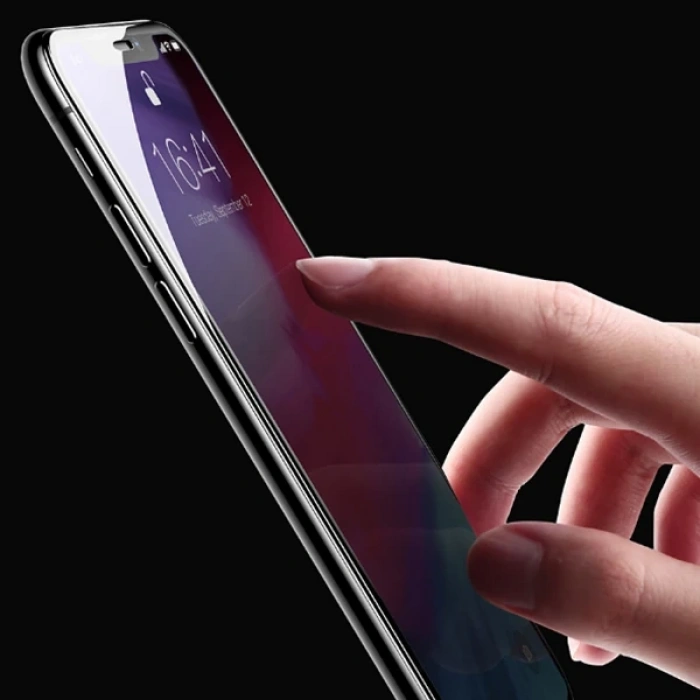 VipMarketim Baseus İphone 11 Pro 0.3mm Rigid Edge Anti Blue Light Kırılmaz Cam Koruyucu-(5775)