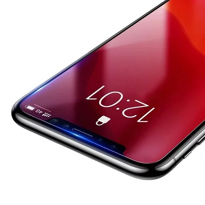 VipMarketim Baseus İPhone 11 Pro- X-XS 0.15mm Full Tempered AntiBlue Light Ekran Koruyucu 2 Adet Set-(5775)