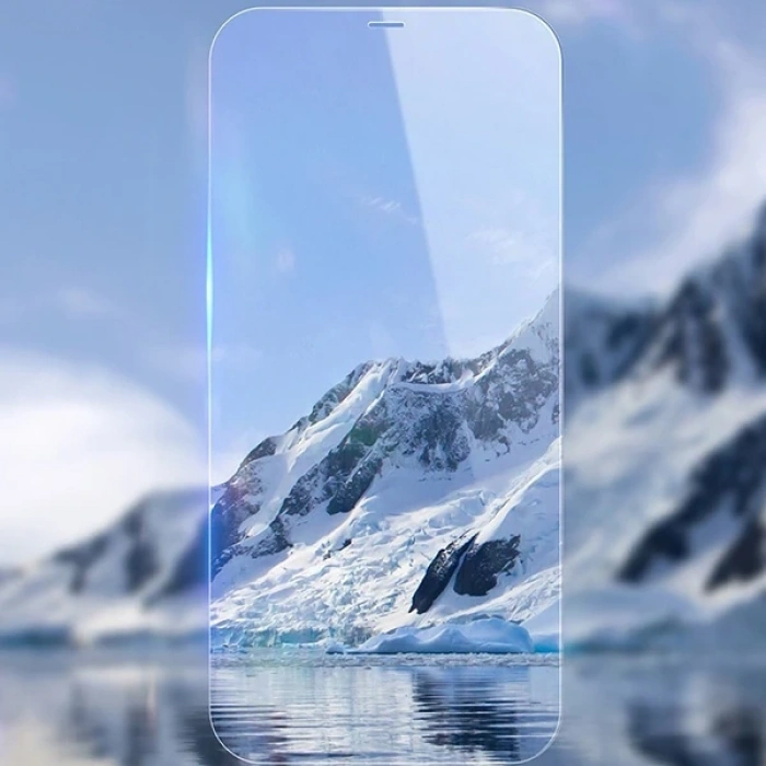 VipMarketim Baseus İPhone 12 Mini 5.4 0.3mm Antiblue Light Tempered Cam Ekran Koruyucu 2Adet-(5775)