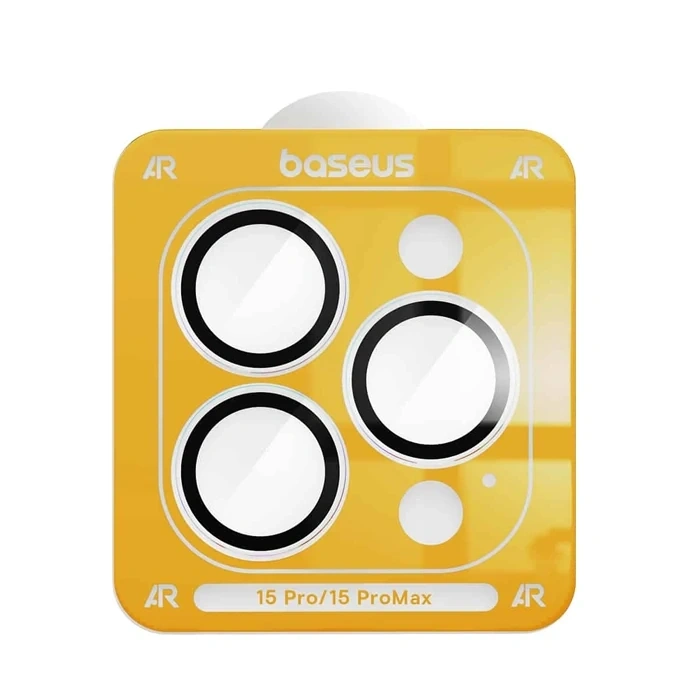 VipMarketim Baseus iPhone 15 Pro/15 Pro Max için Corning Serisi HD Cam Kamera Koruyucu-(5775)