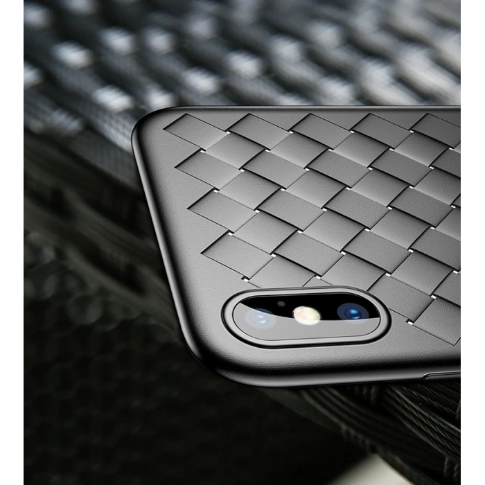 VipMarketim Baseus İPhone X Xs Ultra Slim Bv Wieving Lux Silikon Kılıf-(5775)