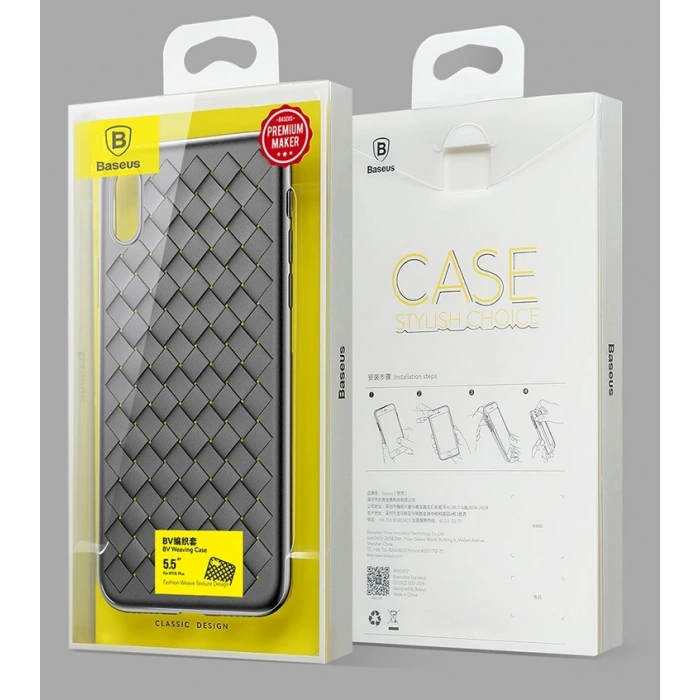 VipMarketim Baseus İPhone X Xs Ultra Slim Bv Wieving Lux Silikon Kılıf-(5775)