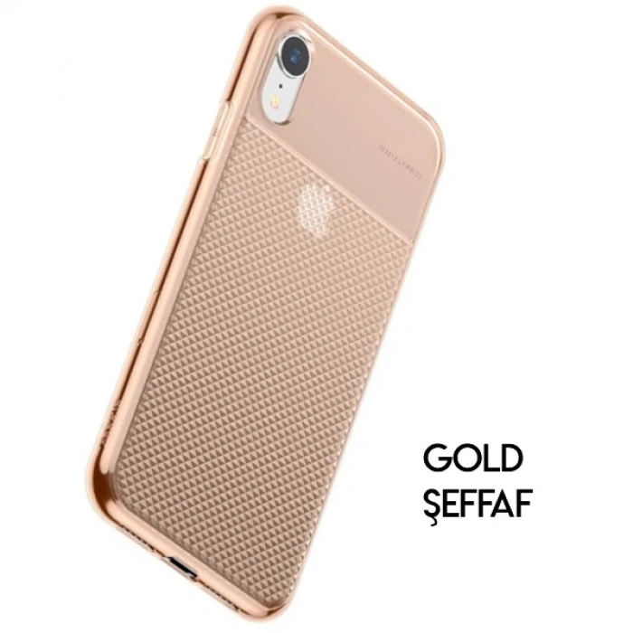 VipMarketim Baseus İphone Xr 6.1 Glistenıng Şeffaf Lüx Silikon Kılıf-(5775)