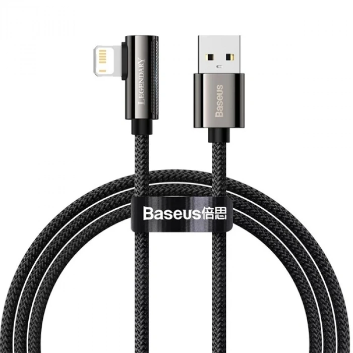 VipMarketim Baseus Legend Elbow USB to iPhone Lightning 2.4A Hızlı Data Şarj Kablosu 1m-(5775)