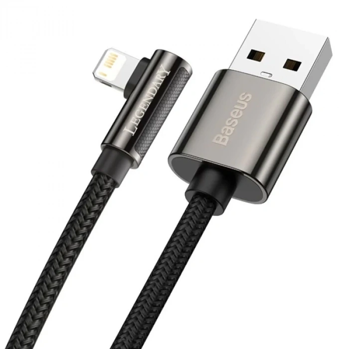 VipMarketim Baseus Legend Elbow USB to iPhone Lightning 2.4A Hızlı Data Şarj Kablosu 1m-(5775)