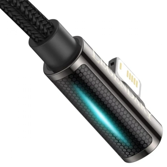 VipMarketim Baseus Legend Elbow USB to iPhone Lightning 2.4A Hızlı Data Şarj Kablosu 1m-(5775)