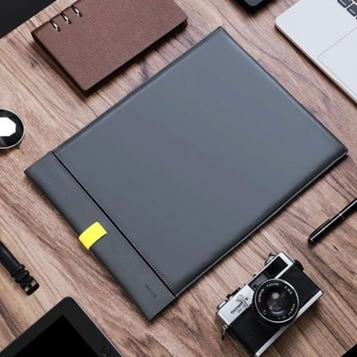 VipMarketim Baseus Lets go Çift Katmanlı Deri Kılıf Çanta 16 İnch Macbook Dell lenovo-(5775)