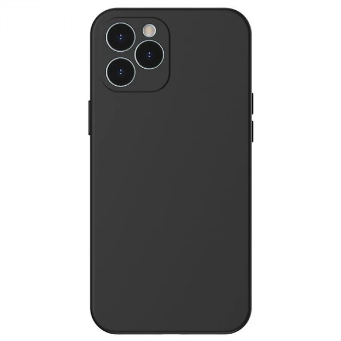 VipMarketim Baseus Liquid Silica Gel iPhone 12 Pro Max 6.7 Kılıf Ultra Koruma Silikon Kılıf-(5775)