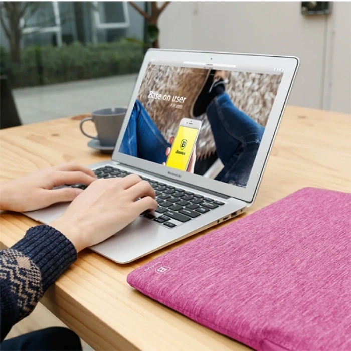 VipMarketim Baseus Macbook Pro 15 İnch Universal Laptop Kılıf Çantası-(5775)