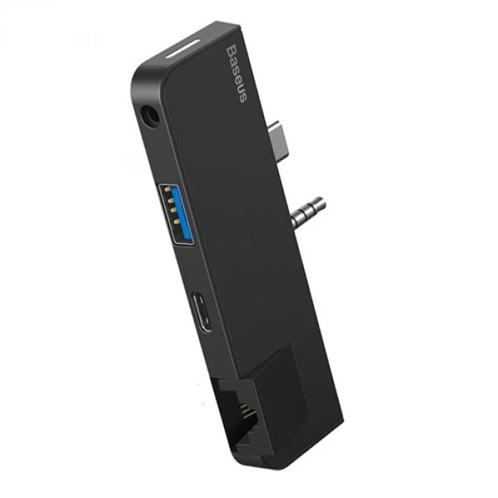 VipMarketim Baseus Multifunctional HUB Surface Go(Type-C+Audio to RJ45+USB3.0+Type-C(data)+Audio)-(5775)