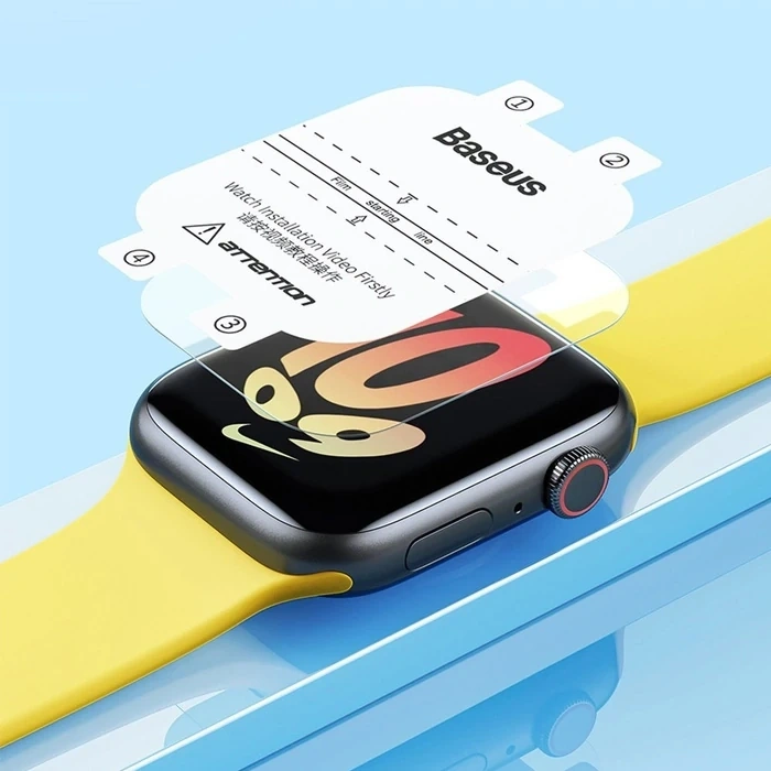 VipMarketim Baseus NanoCrystal Series Apple Watch 4/5/6/SE/SE 2 40mm Ekran Koruyucu 2 Adet-(5775)