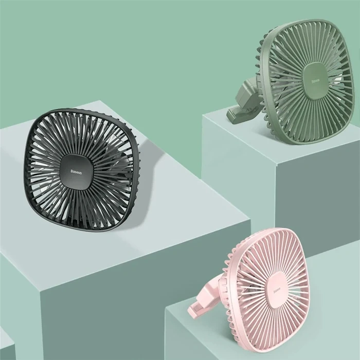 VipMarketim BASEUS Natural Wind Mıknatıslı Araç Arka Koltuk Vantilatör Fan Soğutucu-(5775)