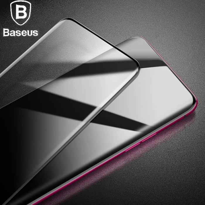 VipMarketim Baseus OPPO Reno 0.3mm 3D Curved-Kavisli Tempered Kırılmaz Cam Ekran koruyucu-(5775)