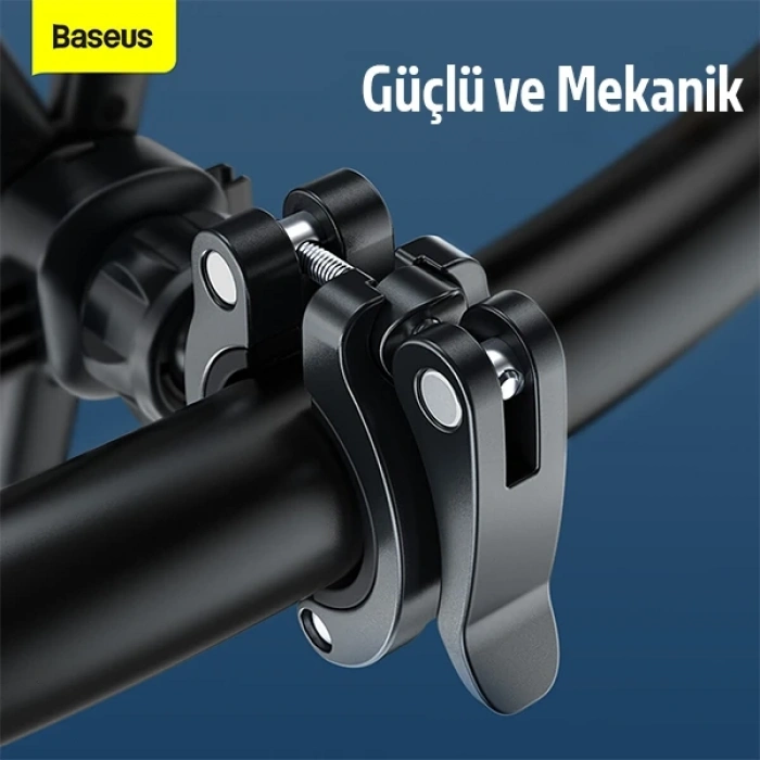 VipMarketim Baseus Quick to take 360 Derece Dönebilen Bisiklet ve Motosiklet Telefon Tutucu-(5775)