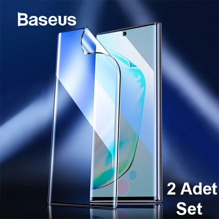 VipMarketim Baseus Sm Galaxy Note 10 Full Ekran Koruyucu 0.15mm 2 Adet Set 0.15MM FULL-SCREEN CURVED ANTI-EXPLOS-(5775)
