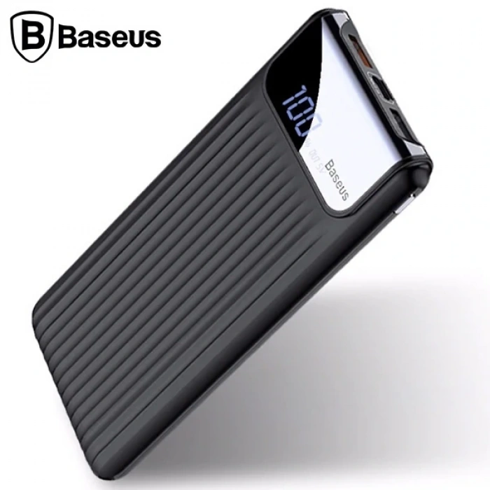 VipMarketim Baseus Thin QC3.0A 10000 Mah Hızlı Şarj Harici Şarj Power Bank-(5775)