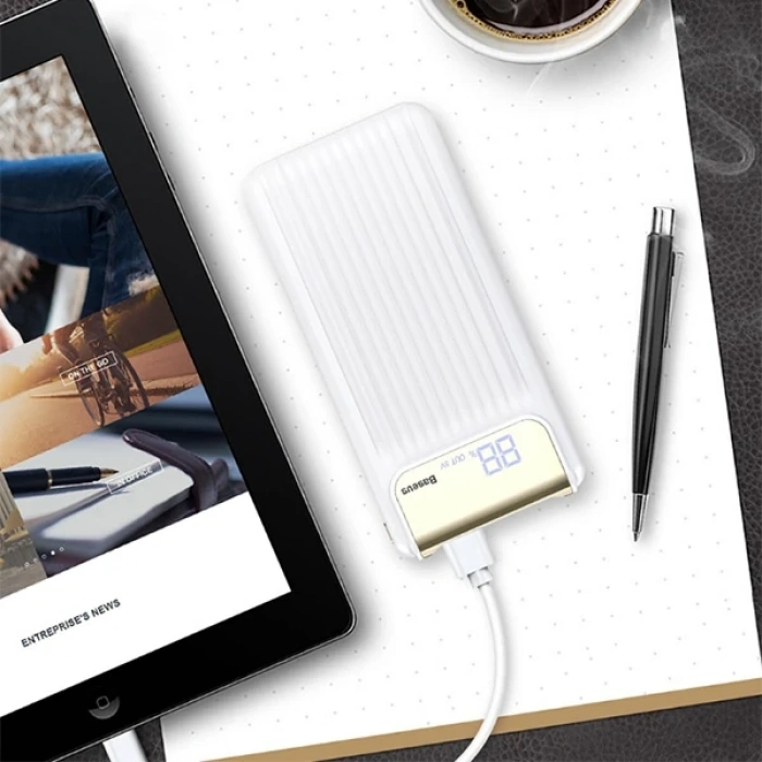 VipMarketim Baseus Thin QC3.0A 10000 Mah Hızlı Şarj Harici Şarj Power Bank-(5775)