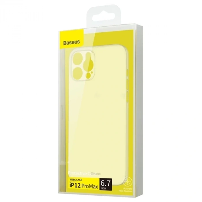 VipMarketim Baseus Wing Series iPhone 12 Pro Max 6.7inch Ultra İnce PP Kılıf-(5775)