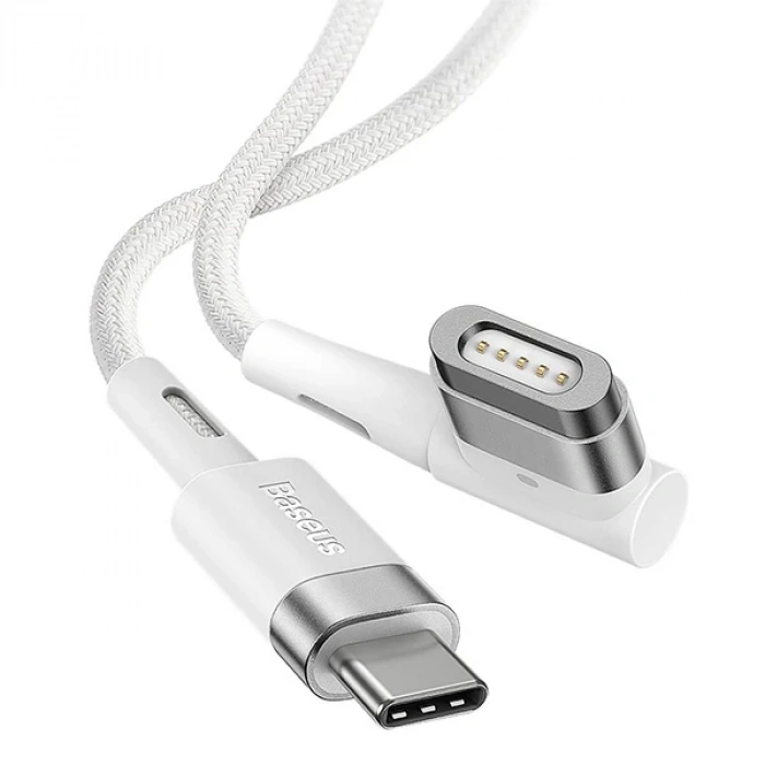 VipMarketim Baseus Zinc Manyetik L Uçlu 60W Macbook Hızlı Şarj Güç Kablosu 2m-(5775)