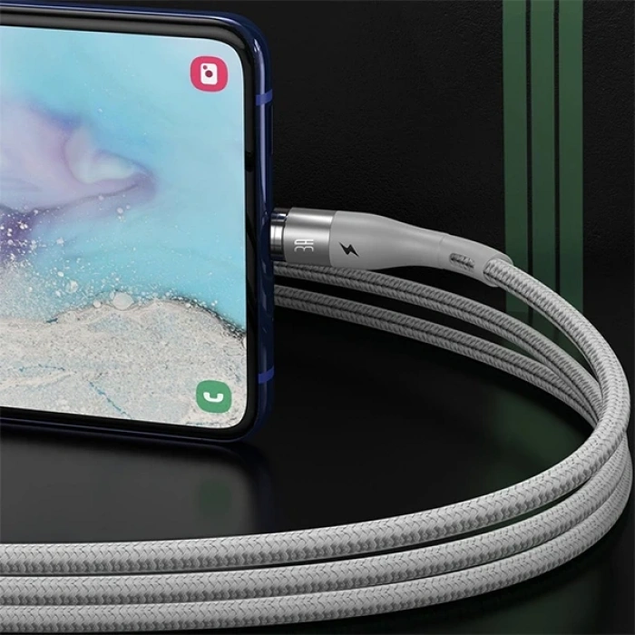 VipMarketim Baseus Zinc Safe Manyetik Usb Kablo Şarj Android Micro 2.1A 1Metre-(5775)