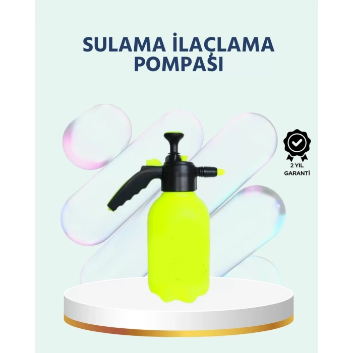 VipMarketim Basınçlı El Pompası 2 Litre Bakır Nozul Ayarlı Jet ve Dağınık Atım