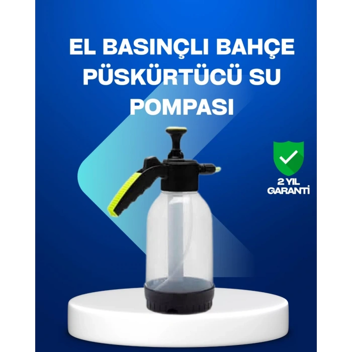 VipMarketim Basınçlı Manuel Köpük Pompası 2L Ayarlanabilir Sprey Başlıklı Temizlik