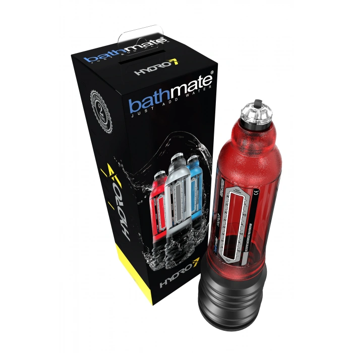 VipMarketim Bathmate HYDRO7 hidrolik pompa, ABS plastik, kırmızı, 30 cm (Hercules analog)