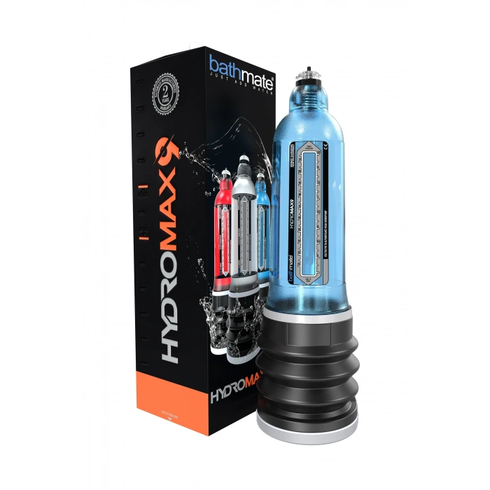 VipMarketim Bathmate HYDROMAX9 hidrolik pompa, ABS plastik, Mavi, 32,5 cm (Hydromax X40 analog)