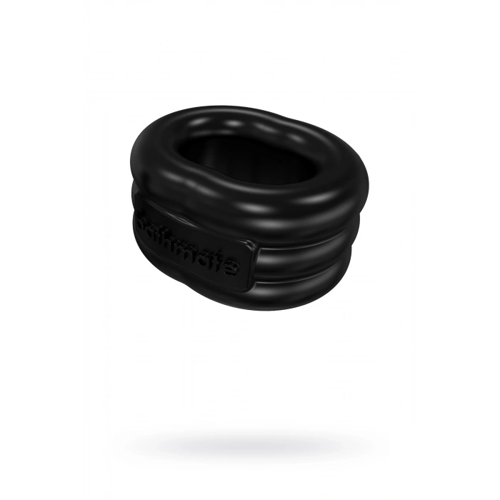 VipMarketim Bathmate Penis üzerindeki titreşim halkası Stretch, elastomex, siyah, Ø5 cm