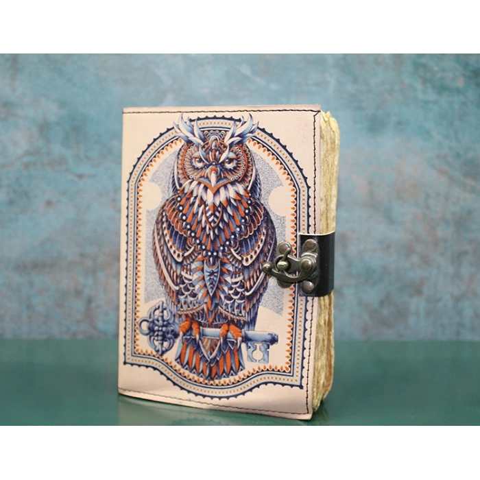 VipMarketim Baykuşlu Deri Defter Model 3