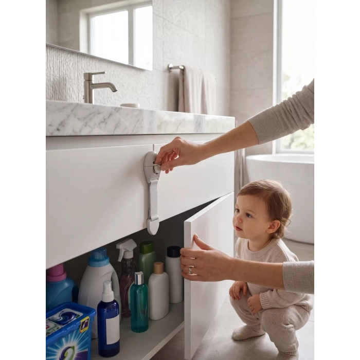 VipMarketim Bebek Güvenlik Dolap Kilidi Çok Amaçlı Çocuk Emniyet Kilit Sistemi