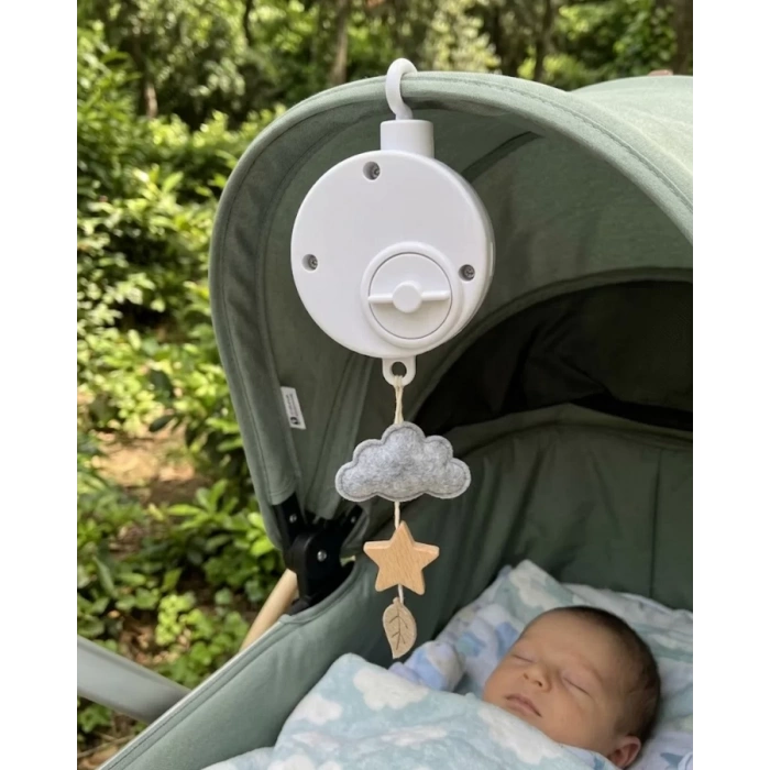 VipMarketim Bebekler İçin Müzikli Uyutucu Mekanik Sistemli Asılabilir Müzik Kutusu