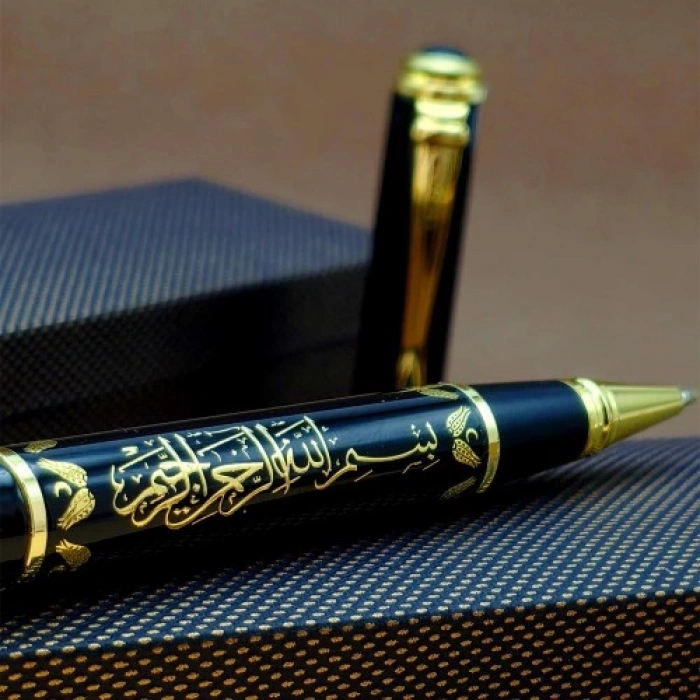 VipMarketim Besmele Kabartmalı Kutulu Kalem