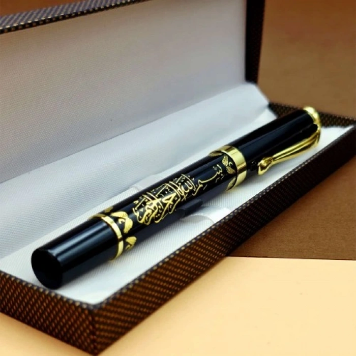 VipMarketim Besmele Kabartmalı Kutulu Kalem