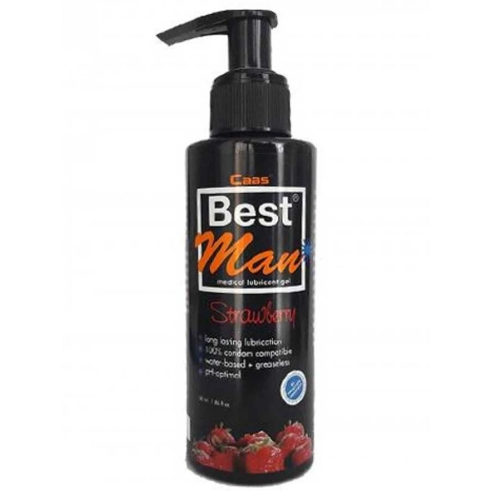 VipMarketim Bestman Çilek Aromalı Kayganlaştırıcı Jel – 150 Ml