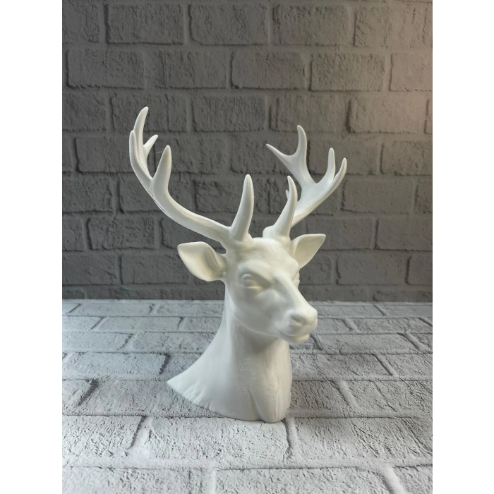 VipMarketim Beyaz Geyik Biblo 23 cm Dekoratif Modern Tasarım