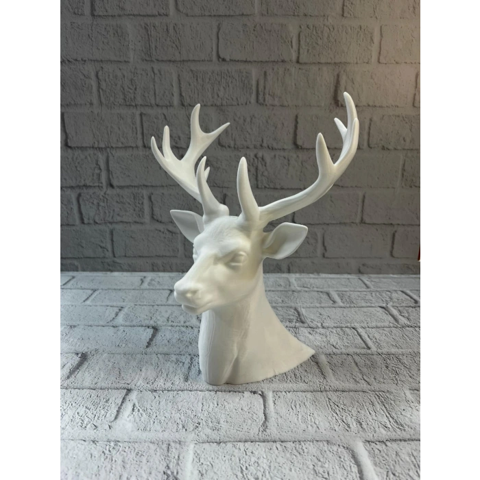VipMarketim Beyaz Geyik Biblo 23 cm Dekoratif Modern Tasarım