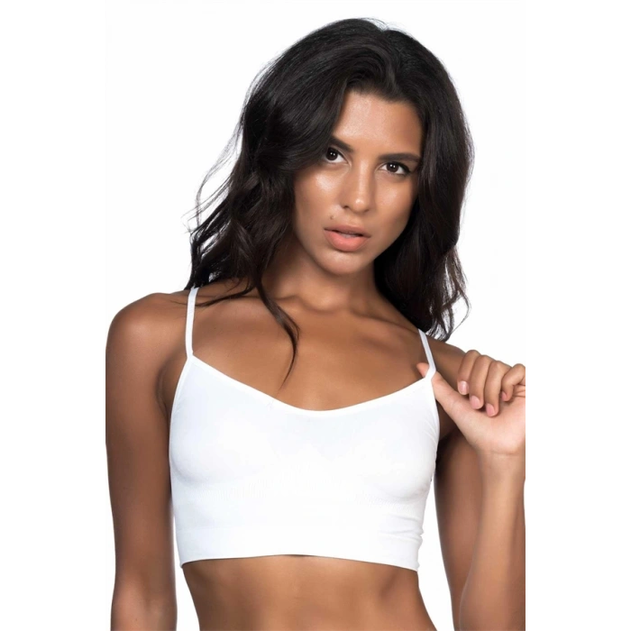 Vipmarketim Beyaz Mi Emay Soft İp Askı Büstiyer (kod:4003)